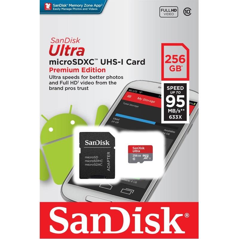 Thẻ nhớ Sandisk Micro SD 64GB 128GB 256GB Ultra Upto upto 170MB/s - Cam kết hàng chất lượng, đủ dung lượng