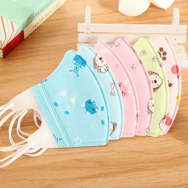 Set 5 khẩu trang trẻ em ngộ nghĩnh chống khuẩn, chống bám bụi | BigBuy360 - bigbuy360.vn