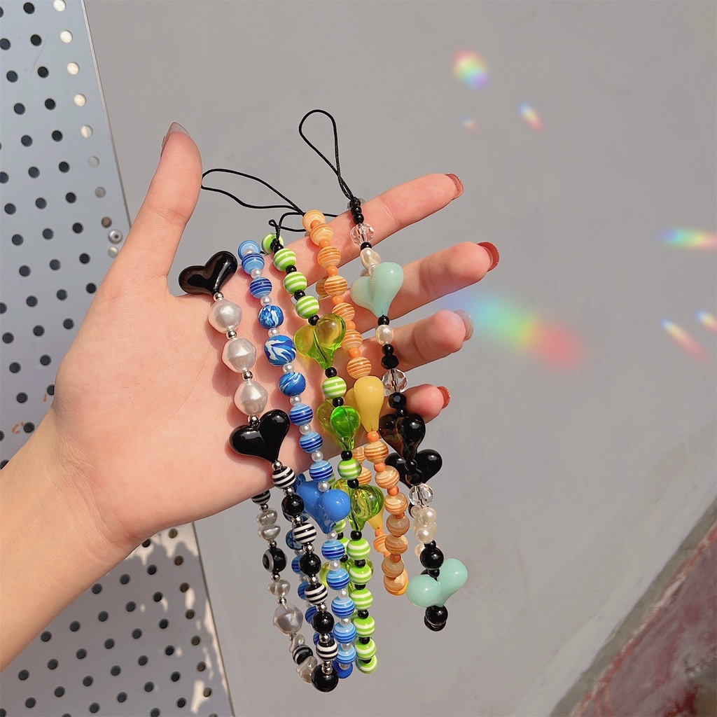 Dây GàI HọA TiếT TráI Tim Để GắN ĐiệN ThoạI Di ĐộNg TiệN DụNg Và BềN