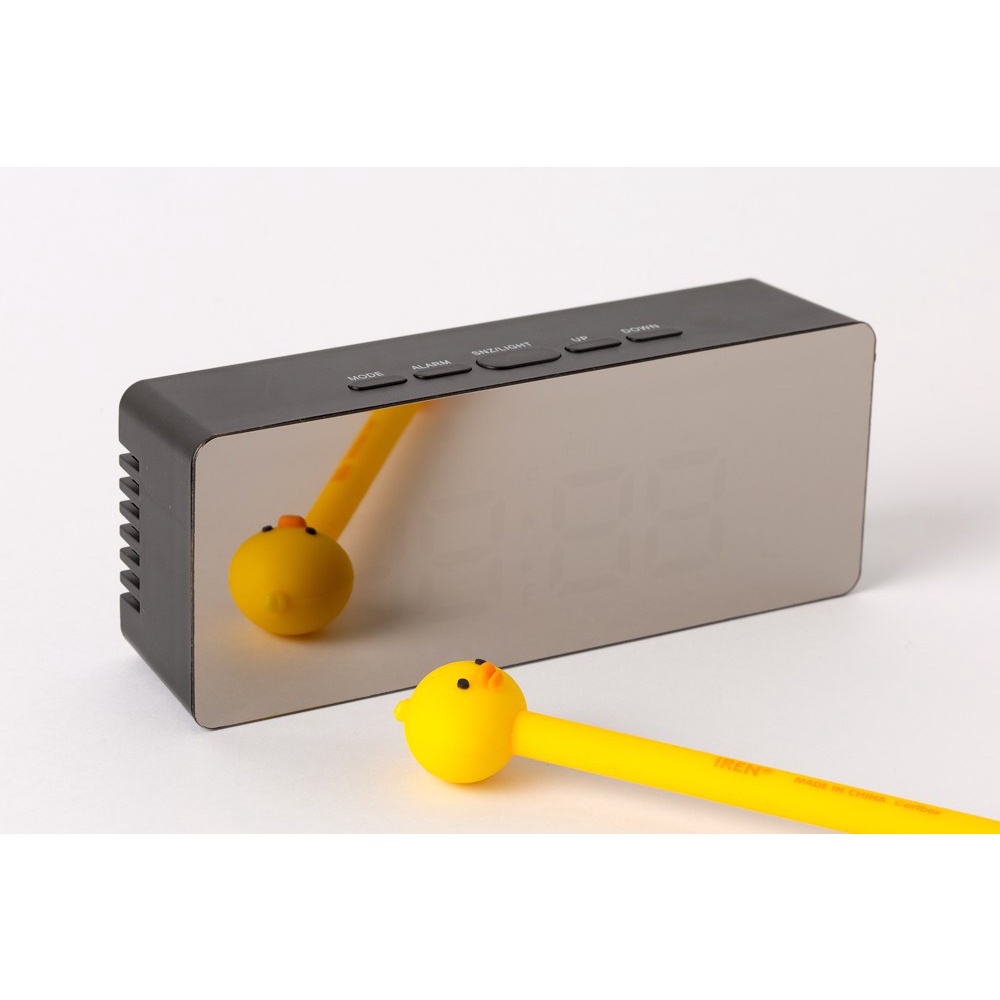 Đồng Hồ Đèn LED ARTBOX Hàn Quốc Mặt Tráng Gương Màu Đen