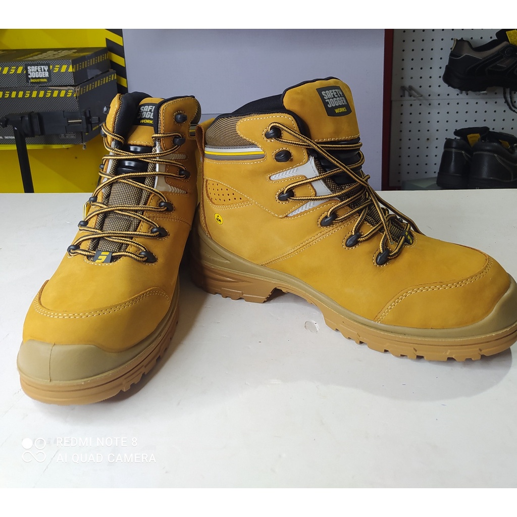 Giày Safety Jogger Ultima Da Chất Lượng Cao, Đế Chống Đâm Xuyên, Chống Trơn Trượt, Lót EVA êm chân