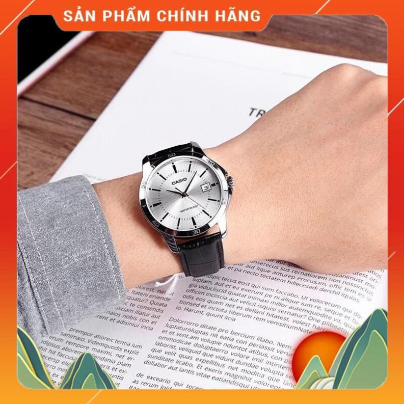 Đồng hồ nam dây da Casio MTP-V004L-7AUDF chính hãng