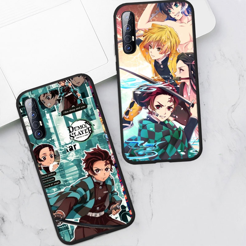 Ốp điện thoại họa tiết Demon Slayer Kimetsu no Yaiba cho OPPO A3S A5 A5S A7 A12 A12S A12E A37 A39 A57 A59 A77 F1S F3 NEO 9