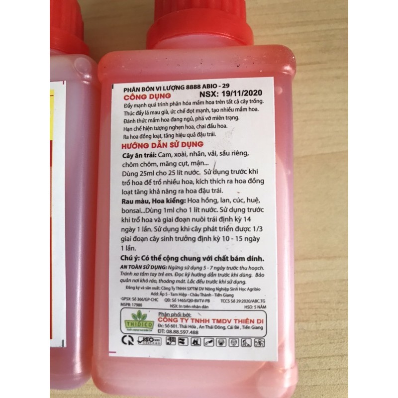 SIÊU LÂN ĐỎ 650: PHÂN HÓA MẦM HOA VÀ KÍCH THÍCH RA HOA CỰC MẠNH LỌ 100ml.