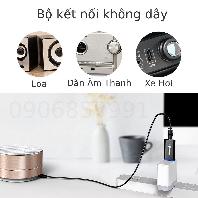 USB kết nối âm thanh,bộ kết nối không dây xe hơi bluetooth 5.0