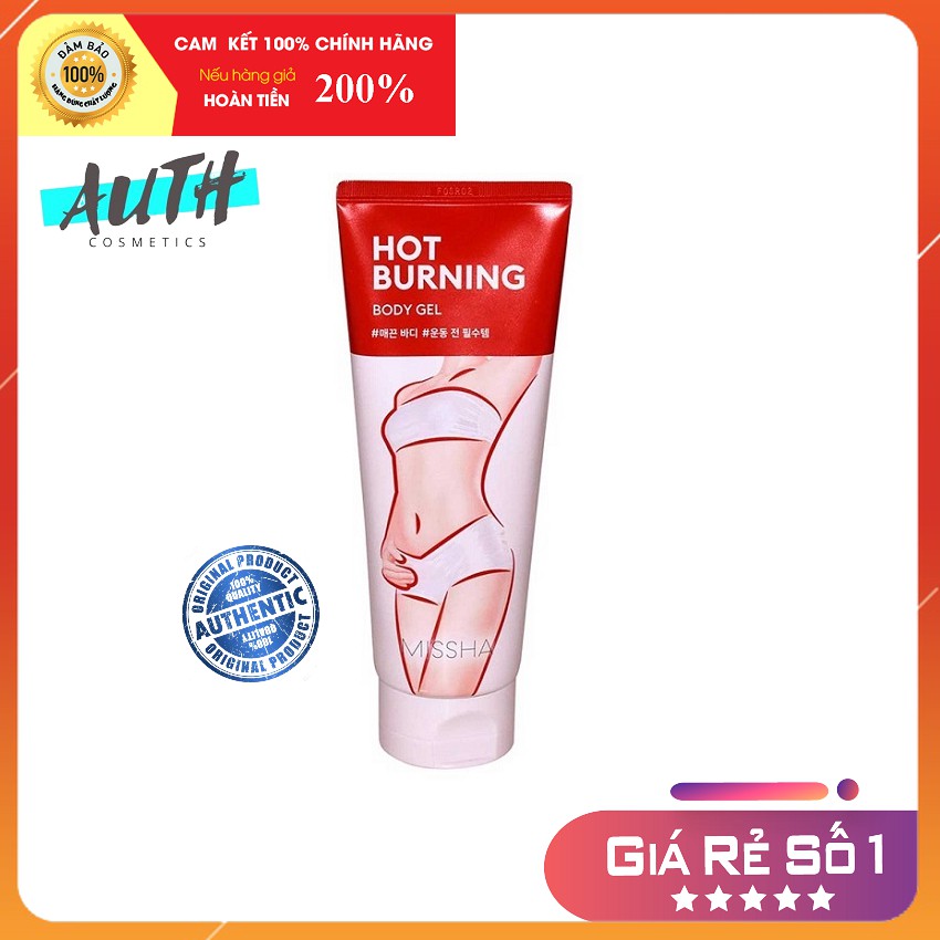 Kem tan mỡ toàn thân Missha Hot Burning 200ml Auth Hàn Quốc