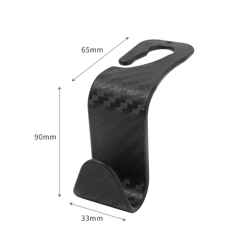 Móc Treo Túi Xách / Ghế Sau Xe Hơi Màu Đen Siêu Bền Tiện Dụng