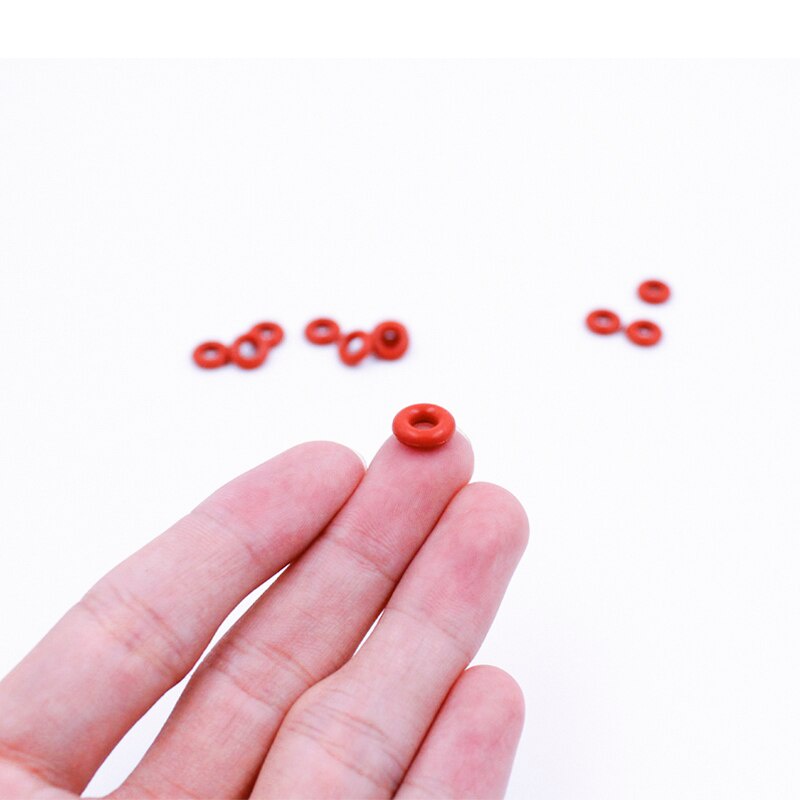10 CÁI / Lô Vòng đệm cao su silicon màu đỏ VMQ CS 1,8mm Độ dày ID4,5 / 4,87 / 5 / 5,15 / 5,3 / 5,6 / 6 * 1,8mm Vòng đệm cao su chữ O Bảo vệ môi trường Cách nhiệt chống thấm Không độc hại Hấp thụ sốc