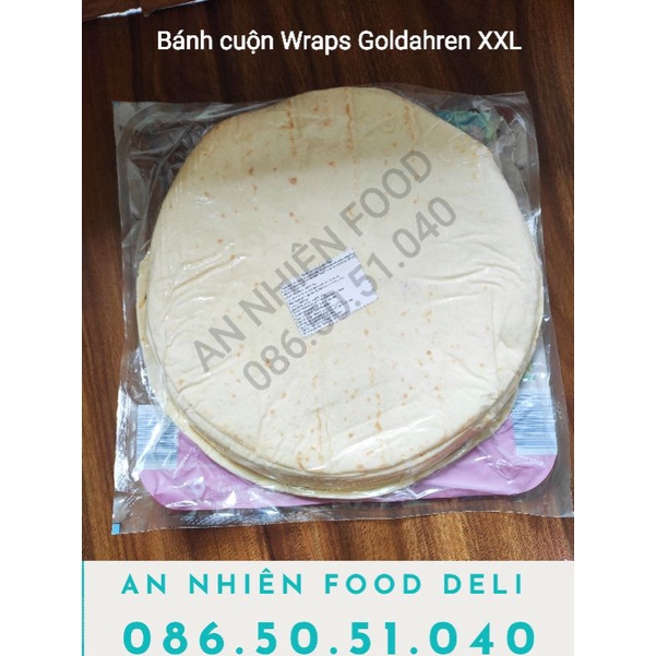 Bánh Cuộn Tortilla Vỏ Bánh Ngô Wraps Goldahren Size XXL 12 Stiick