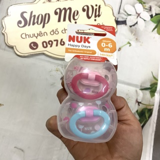 (CHÍNH HÃNG) Ti giả NUK silicon Happydays