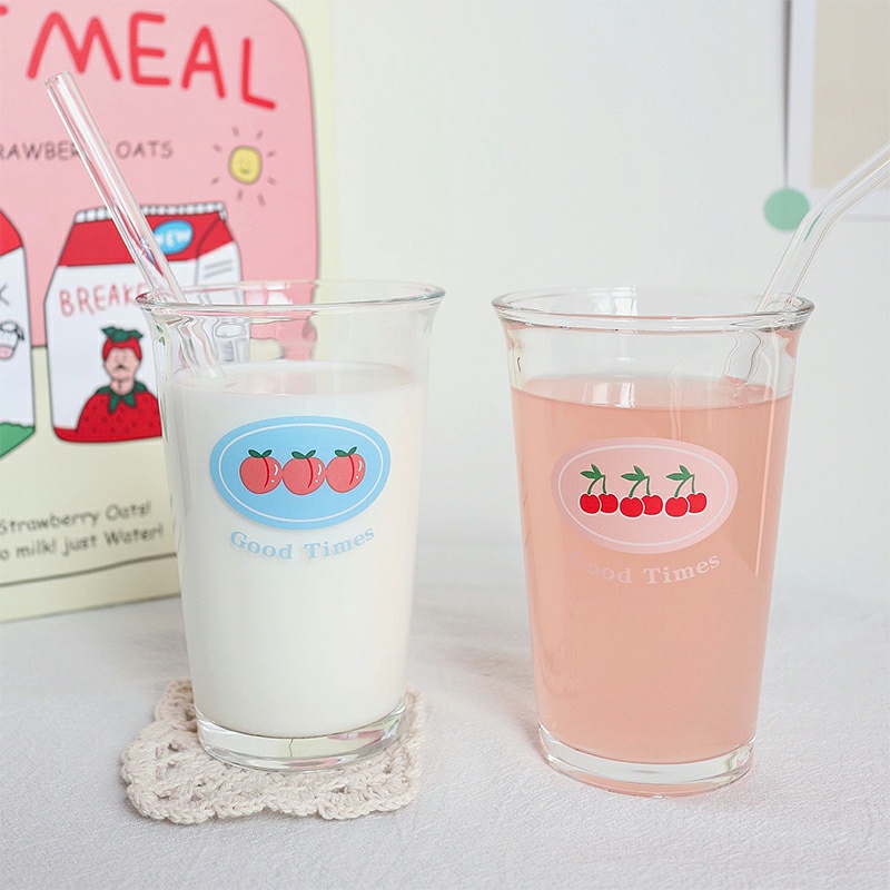 Ly, Cốc Thủy Tinh Rộng Vành Loe Good Times Fruit (k kèm ống hút)