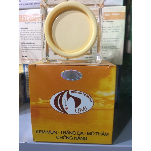 Kem UMI yến đỏ trắng da- mụn-mờ thâm -chống nắng hủ 25G