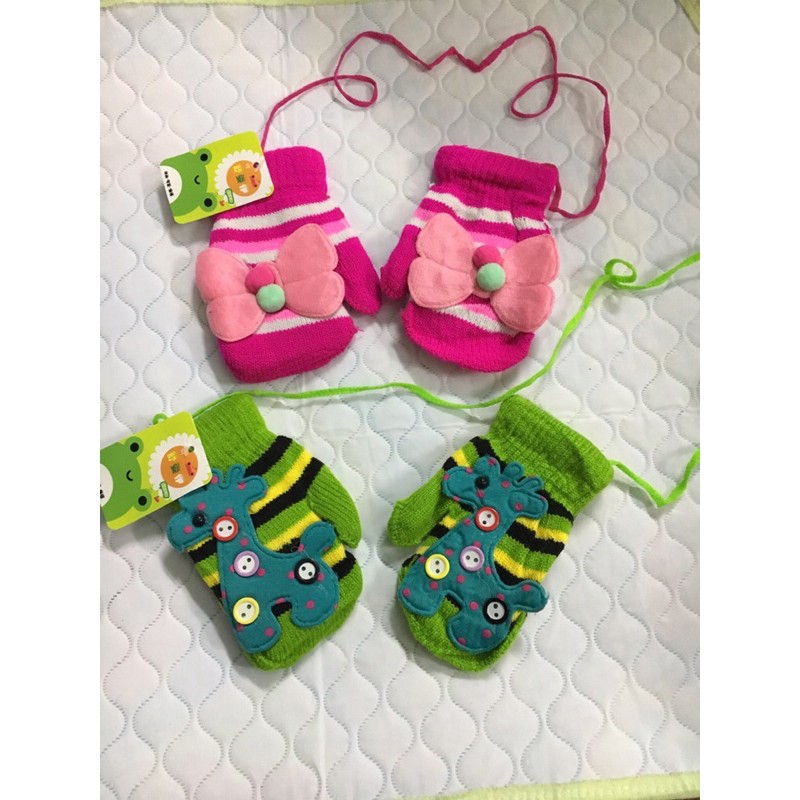 Găng tay len dày cho bé (loại đẹp)