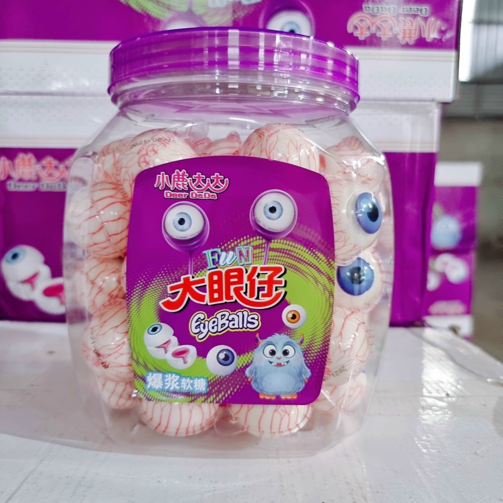 Kẹo dẻo con mắt có nhân