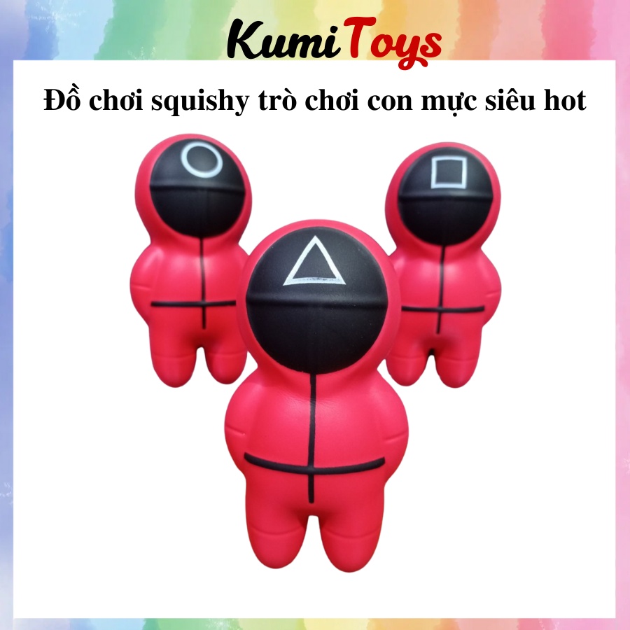 Đồ Chơi Squishytrò chơi con mực - đồ chơi squid game giảm căng thăng hiệu quả Kumi toys