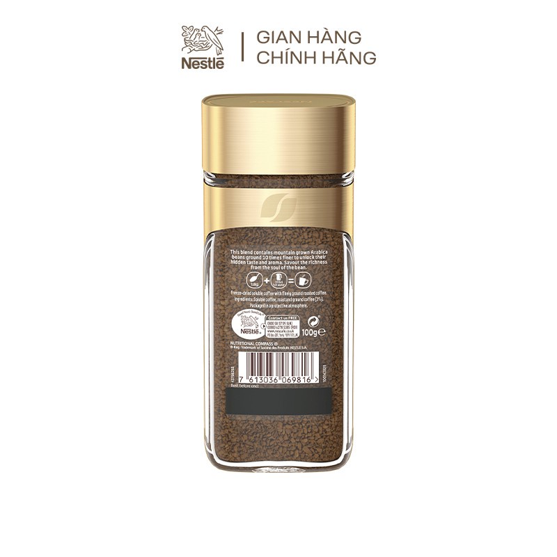 Cà phê Arabica nguyên chất hòa tan Nescafé Gold Blend - Nhập khẩu từ Anh 100g