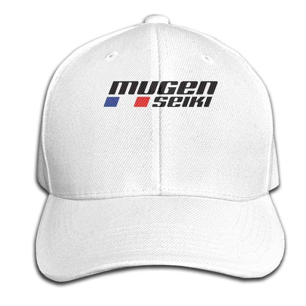 WEIJIE Mugen Seiki Rc Logo Nam Nữ Cotton Strapback Mũ Bóng Chày Có Thể Điều Chỉnh Đen-Trắng Mới