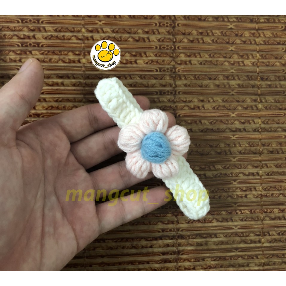 Sét yếm len cho thú cưng màu pastel siêu xinh, yếm len chó mèo, vòng cổ