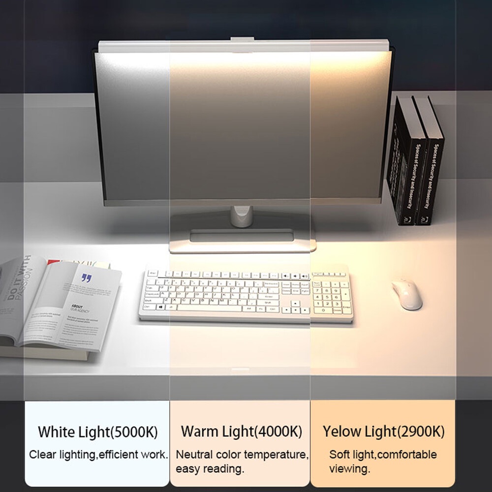 Đèn LED Đọc Sách Màn Hình Máy Tính / Laptop Bằng PC 50cm 33cm Cổng USB Có Kẹp Dài 60 Phút