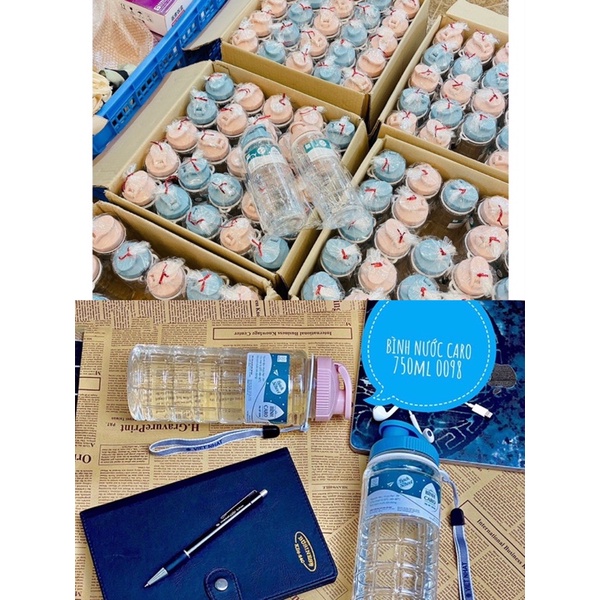Bình Đựng Nước Dễ Thương 750ml ,Sport Cup, Đem Đi Học, Tập gym