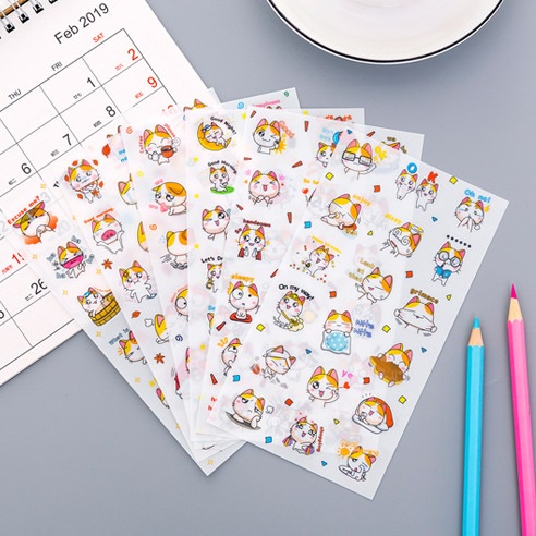 Hình dán sticker cute dễ thương dán balo phụ kiện trang trí-BST400
