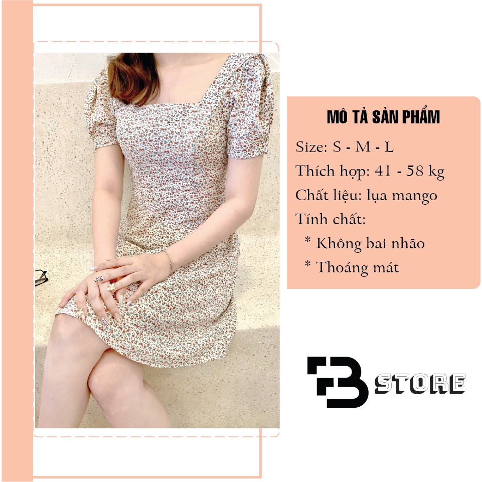 Đầm dự tiệc đi đám cưới cổ vuông cao cấp B-store ĐD01 | BigBuy360 - bigbuy360.vn