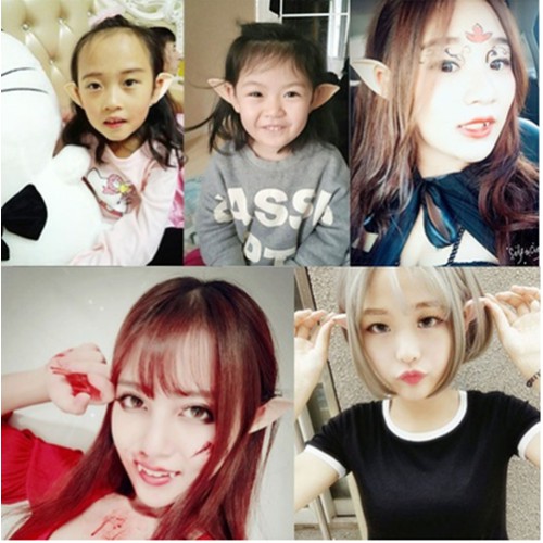 Set 2 tai giả copslay yêu tinh cho Halloween