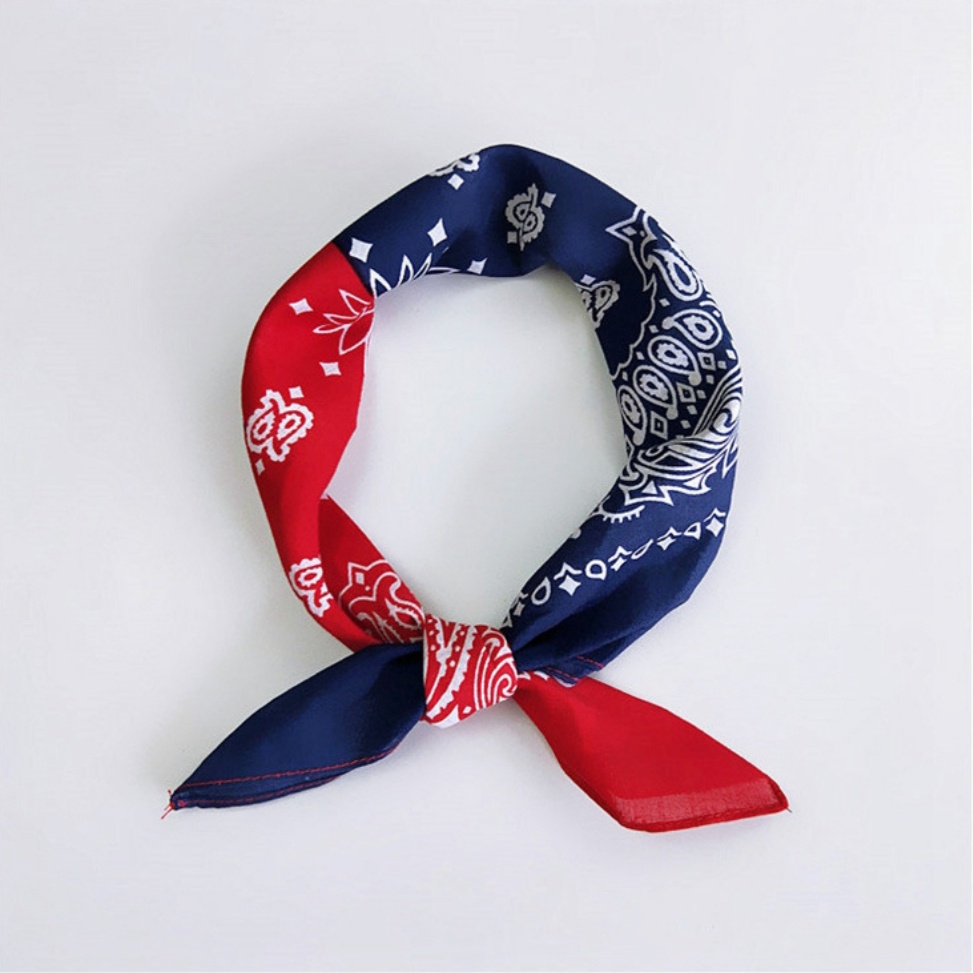 Khăn bandana, khăn turban nam nữ cotton 100% l1, khăn buộc đầu 55x55cm