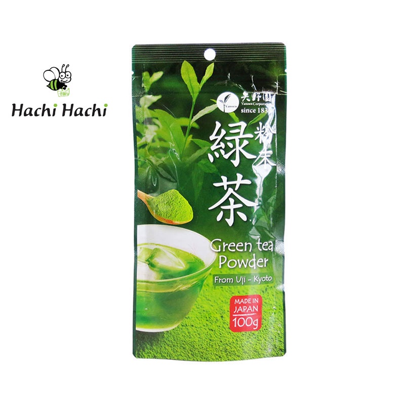 Bột trà xanh Nhật Bản nguyên chất đắp mặt, làm bánh Funmatsucha Yanoen 100g - Hachi Hachi Japan Shop
