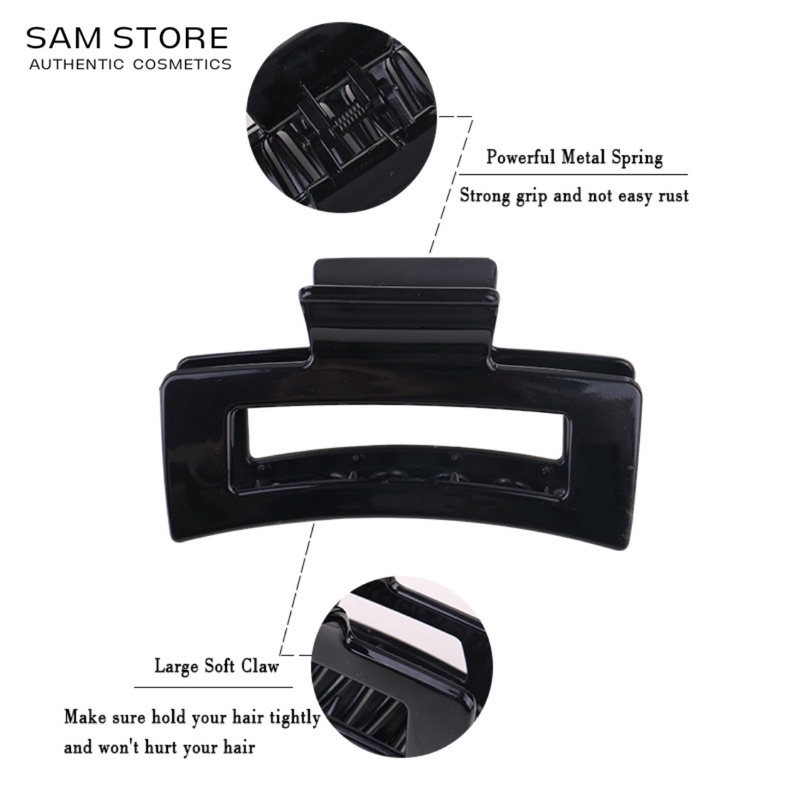 Kẹp tóc càng cua chữ nhật style Hàn Quốc