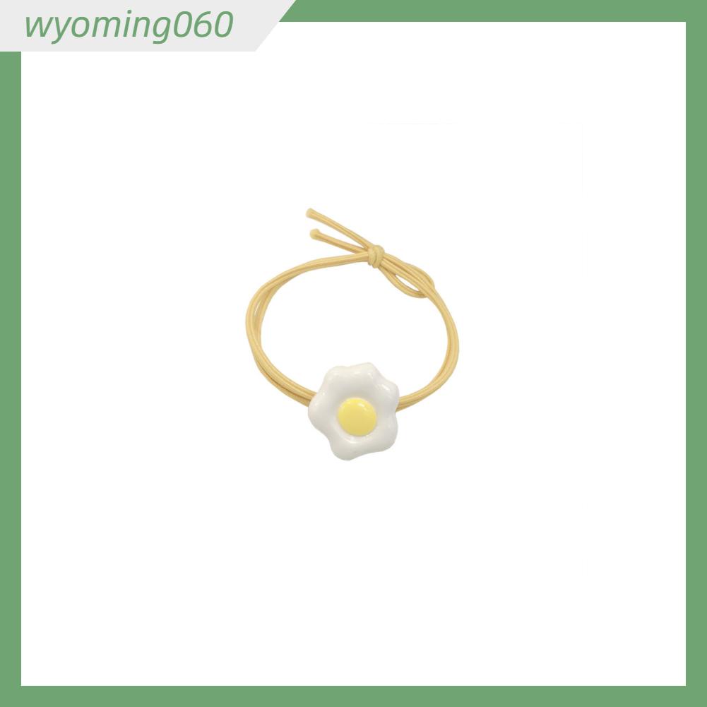 Wyoming060 Hair Tie Band Rope Ponytail Holder Elastic Fashionable Cute for Party Office School