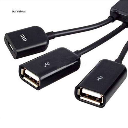 Dây cáp chia cổng USB HUB OTG sang 2 cổng USB 2.0