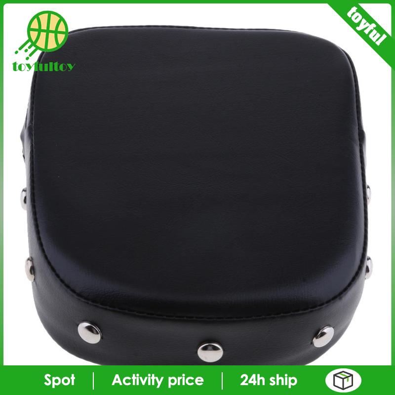 Đệm Tựa Lưng Bằng Da Tổng Hợp Màu Đen Thông Dụng Cho Harley Yamaha Honda
