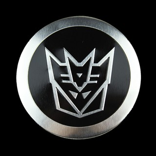 Miếng dán kim loại logo TRANSFORMERS DECEPTICON 5.5cm