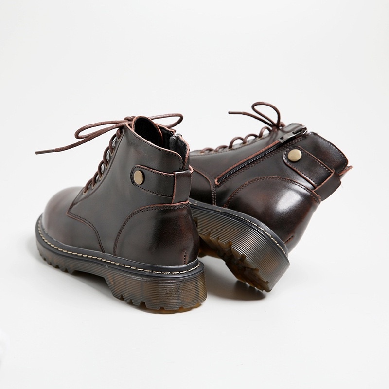 Giày da bò nữ Vintage cao cấp