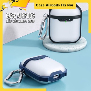 Case Airpods - Ốp Airpods 1/2/3 ( Pro ) - XUNDD PC trong nhám, viền đen TPU dẻo 4 gốc chống sốc