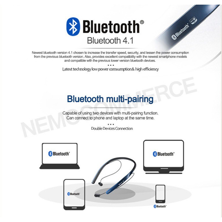 Tai Nghe Bluetooth Partron PBH-200 Chip Qualcomm Apt-X pin 12 tiếng 2 mic đàm thoại chống nước