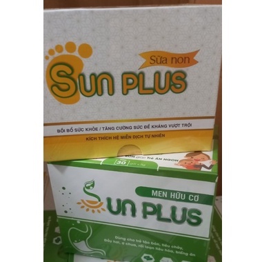 Sữa non và men sống hữu cơ Sunplus +Qùa Tặng