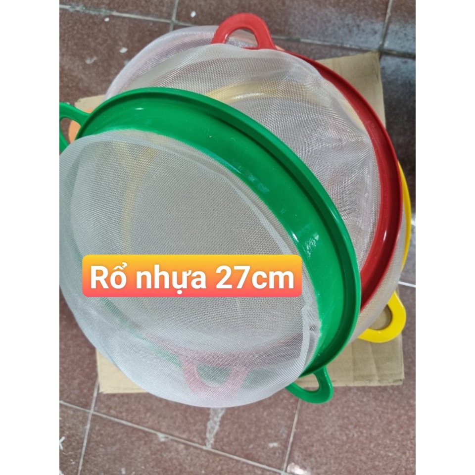 Rổ Nhựa Lọc Yến lưới mịn 27cm