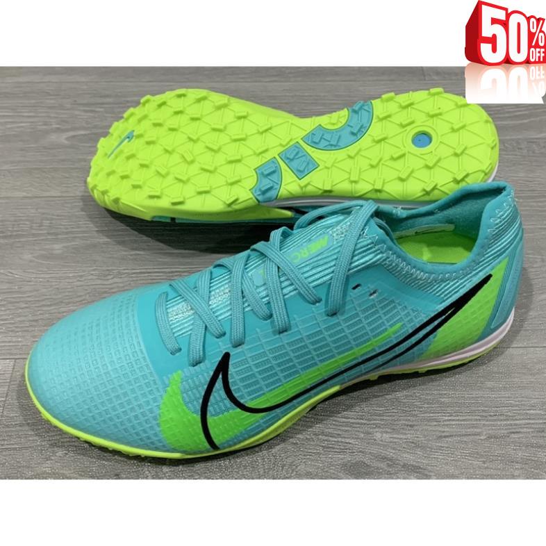 Giày bóng đá sân nhân tạo MERCURIAL ZOOM VAPOR 14 PRO TF Xanh(tặng tất fullbox) ,