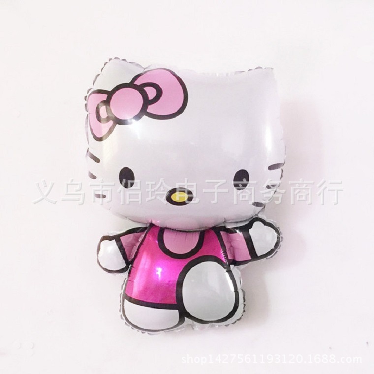 Bong bóng lá nhôm hình nhân vật hoạt hình Hello Kitty trang trí tiệc sinh nhật cỡ lớn/vừa