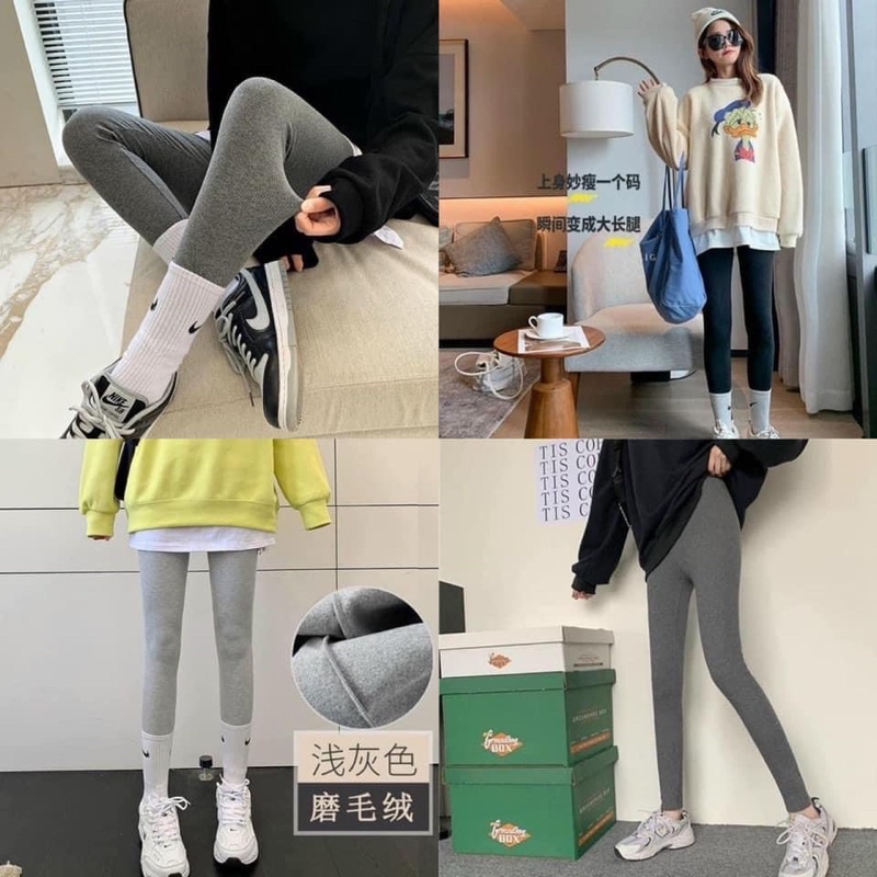QNU107 - QUẦN LEGGING LEN TĂM NỮ CẠP CAO