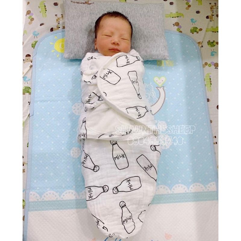 Ủ Kén Xô Sơ Sinh Aden Anais Siêu Mềm Cho Bé/ Nhiều Mẫu