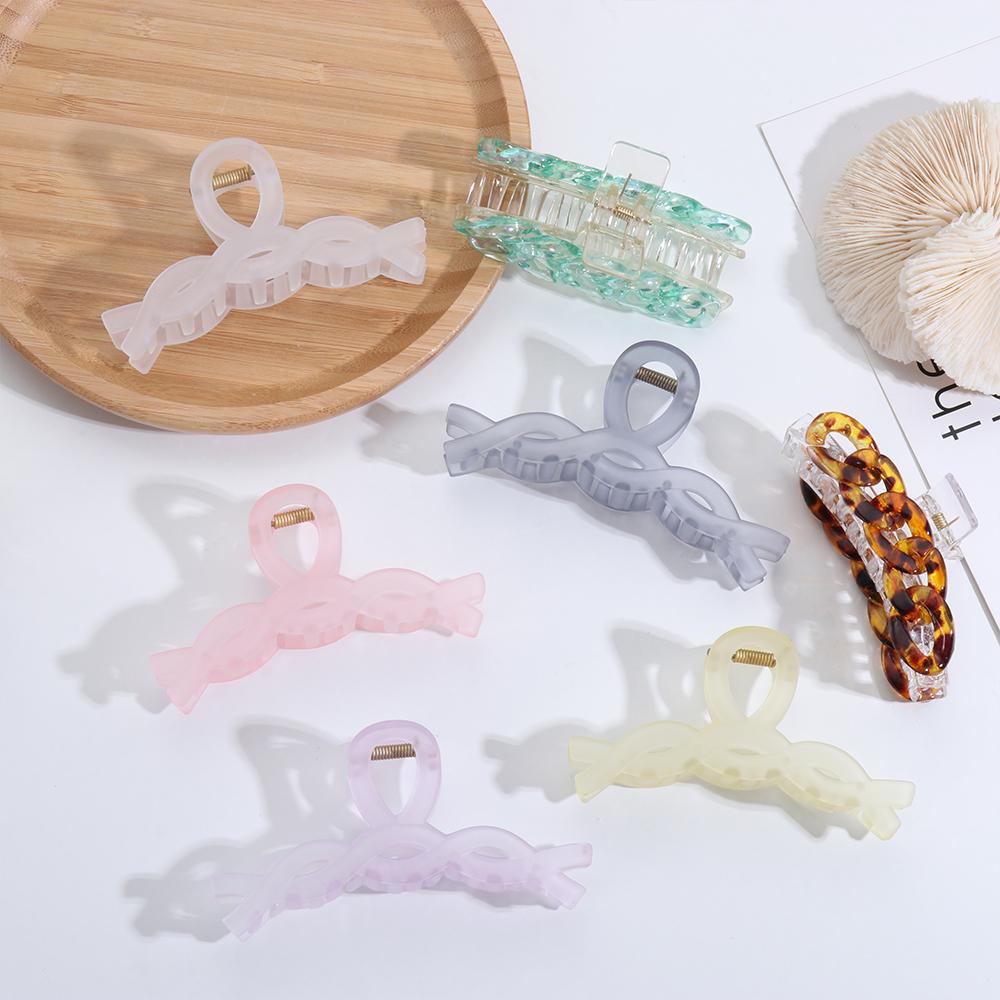 ME Kẹp TóC Acrylic PhốI Dây MóC XíCh ThờI Trang Cho Nữ