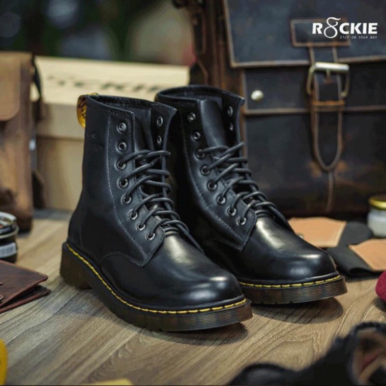 Giày Boots Martens nam SN11 cao cổ da bò đế cao cá tính năng động trẻ trung