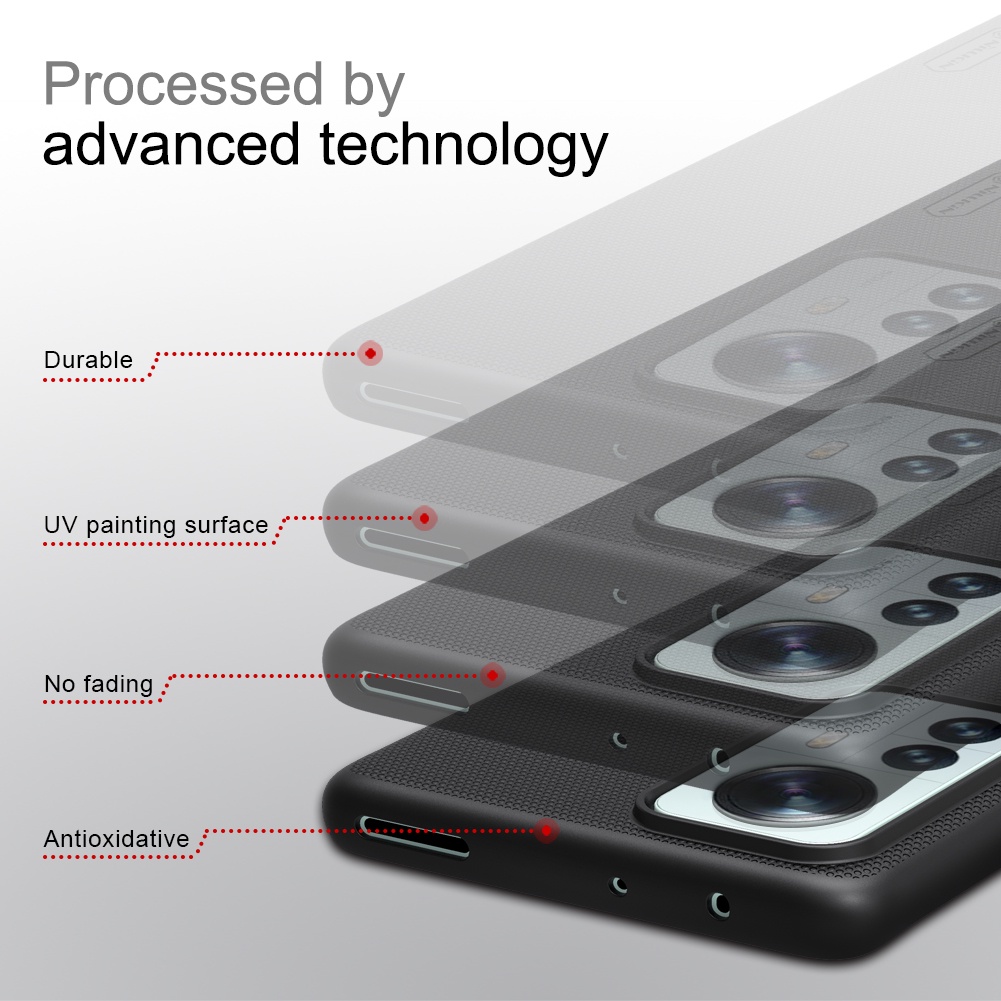 Ốp lưng Xiaomi Mi12 Pro Nillkin Frosted Shield PC Ốp lưng Cho SXiaoMi Mi 12 Pro 12X 5G