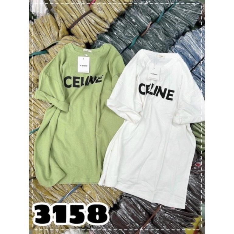 [Rẻ Vô Địch] Áo Phông Thun 3158 Cotton Khô Nam Nữ Form Rộng Unisex CELNE