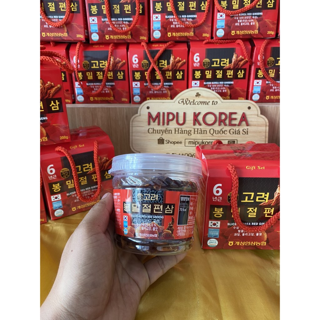 Hồng Sâm Thái Lát Tẩm Mật Ong 200g Nonghyup Hàn Quốc Cao Cấp | BigBuy360 - bigbuy360.vn