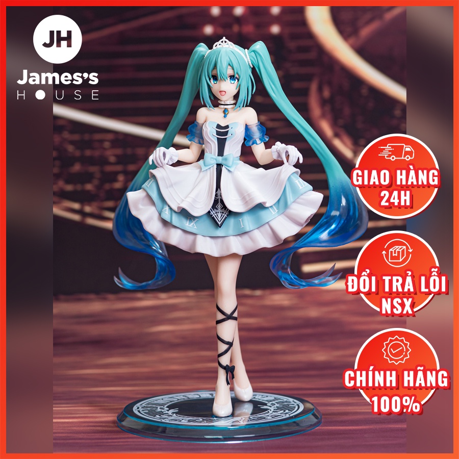 Mô Hình Figure Chính Hãng Anime Hatsune Miku, Piapro Characters, Hatsune Miku Wonderland Figure, Cinderella (TAITO)