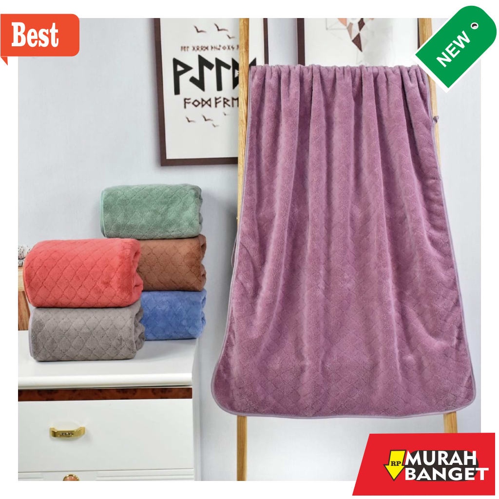 Khăn Tắm Vải Sợi Nhỏ Mềm Mại Phong Cách kimono Nhật Bản Kích Thước 70cm x 140cm